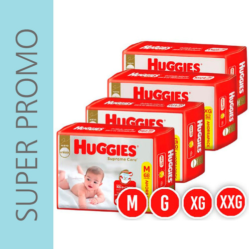 Huggies Supreme Care Pack Por 3 Unidades