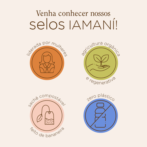 1 Chá Orgânico Ginger Lemon 15 Sachês De 1,3gr Cada Iamaní
