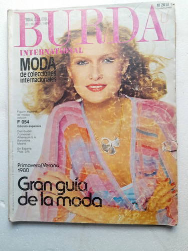 Revista }burda Internacional Marzo 1980 Completa Con Moldes