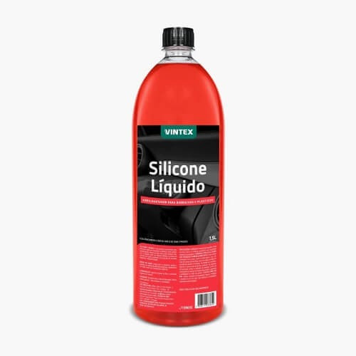 Silicone Liquido Abrilhanta Borrachas Plasticos 1,5l Vintex