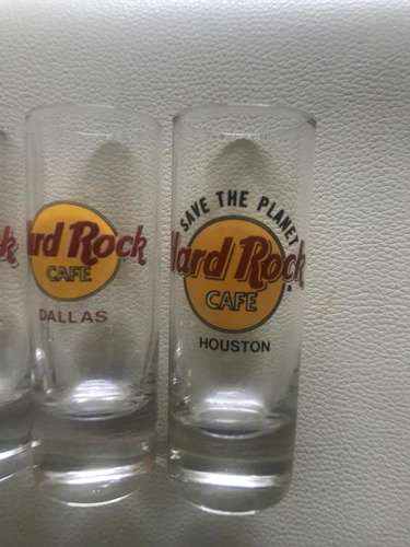 Vasos Shot Vidrio Hard Rock Cafe Fh