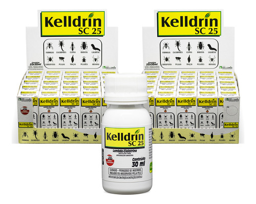 Inseticida  Sc25 30ml Kelldrin Formula 2 Cx X 25 - Kit 50 Un
