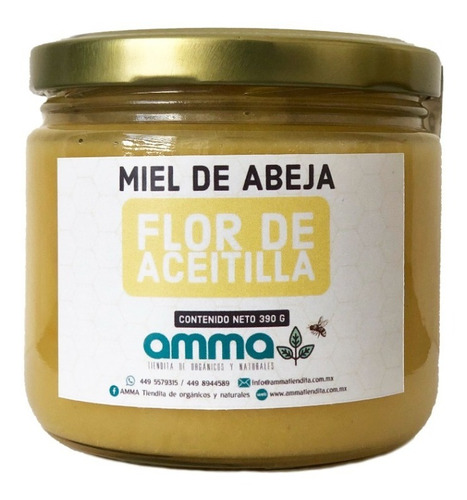 Miel De Flor De Aceitilla 100% Pura Gourmet 400g Mantequilla