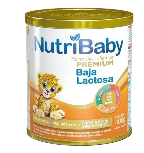 Imagen 1 de 1 de Leche de fórmula en polvo Ethical Pharma NutriBaby Baja Lactosa en lata de 400g - 0  a 12 meses