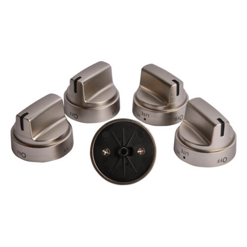 5 Pack Stainless Steel Control Knob Kits For Ge Gas Rang Ttd