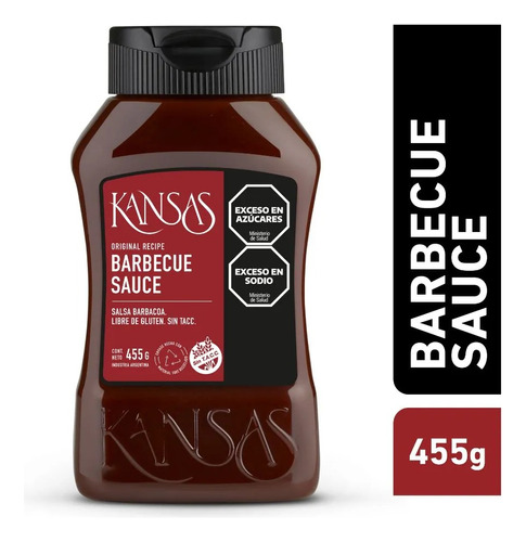 Salsa Barbacoa Kansas Barbecue Sauce Sin Tacc 455g 