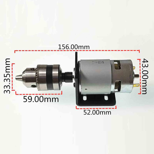 775 Dc Motor Taladro Manual Chuck Juego De Portabrocas B12