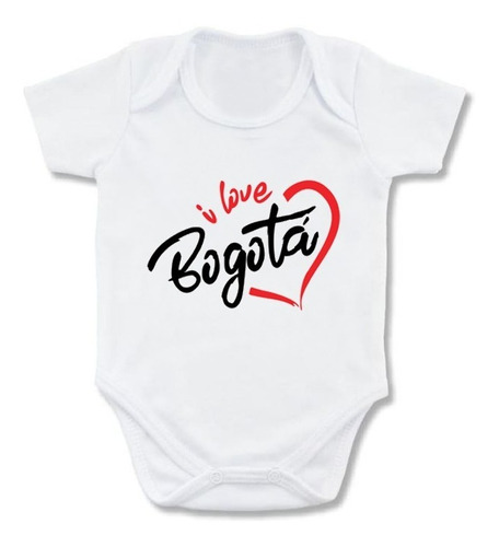 Mameluco I Love Bogotá Body Ropa Bebe