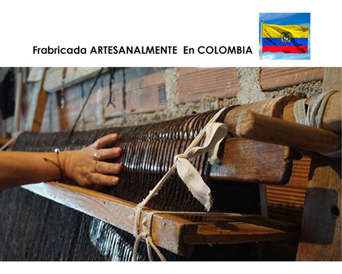 Imagen 8 de 9 de Ruana Poncho Hombre Mujer Tejida Lana Algodón Con Capota