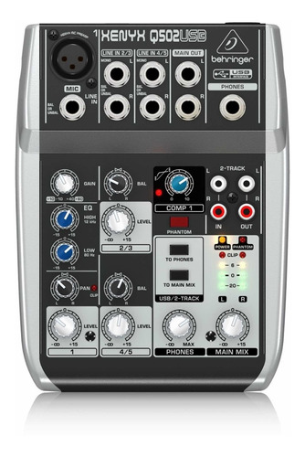 Mixer Behringer Q502usb Consola Pasiva Mezclador Usb Xenyx