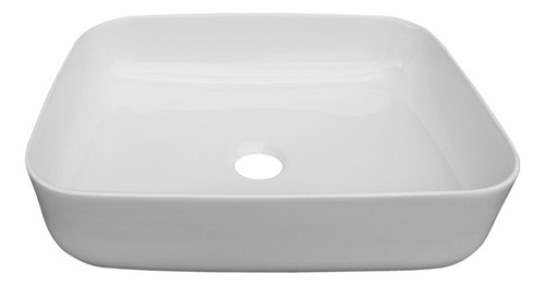 Lux Sany 1073 Lavabo Cerámico Blanco Rectangular Sobreponer