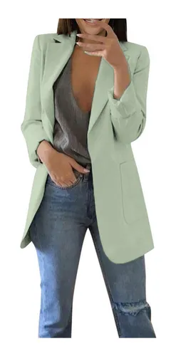 Señuelo Alta exposición repollo Blazer Verde Menta Mujer | MercadoLibre 📦