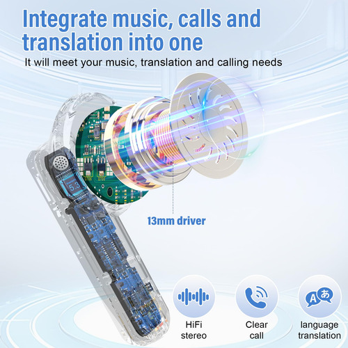 Auriculares Traductores De Idiomas Thunelec 3 En 1 Bluetooth