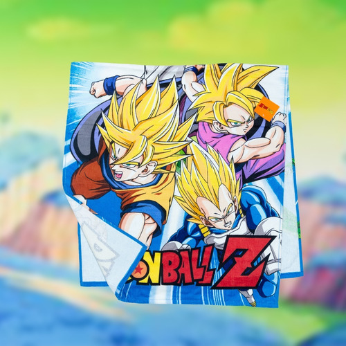Toalla De Dragon Ball Z, 100% De Algodón, Hilasal Color Verde Cell Games