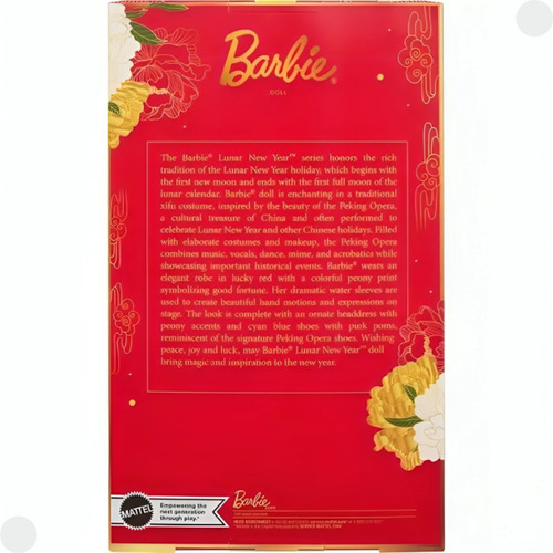 Boneca Barbie Edição Ano Lunar Chinês Hrm57- Mattel
