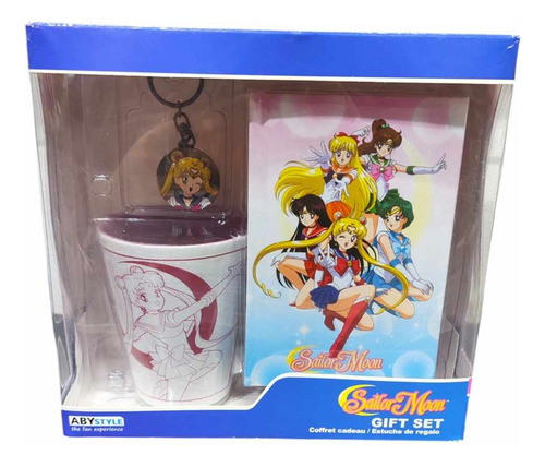 Set Regalo Sailor Moon 3 Piezas Llavero, Taza Y Libreta