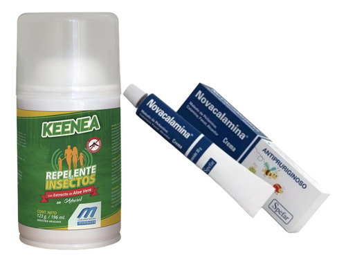 Repelente Aerosol Keenea + Piracalamina Crema