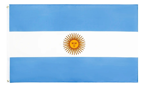 Bandera  De Argentina 60 Cm X 90cm En Poliester 2 Und