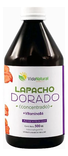 Lapacho Dorado Puro Concentrado Líquido + Vitamina B6 1/2 L