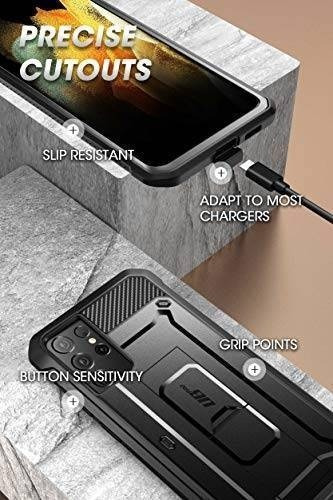 Imagen 3 de 6 de Funda Supcase Unicorn Beetle Galaxy S21 Ultra/negro