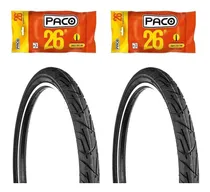 Comprar Par Pneu Bike Praieiro Levorin Aro 26x1.95 Slick + Câmaras