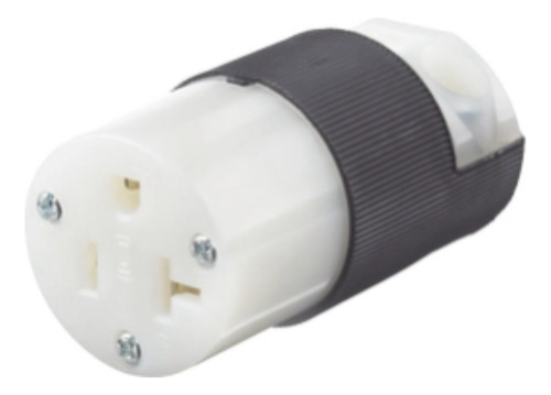 Conector Entrada Recta 20 A 125v 2 Polos 3 Hilos Nema 5-20 R