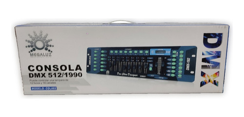 Consola Dmx Megaluz 192 Ch Botones Neon