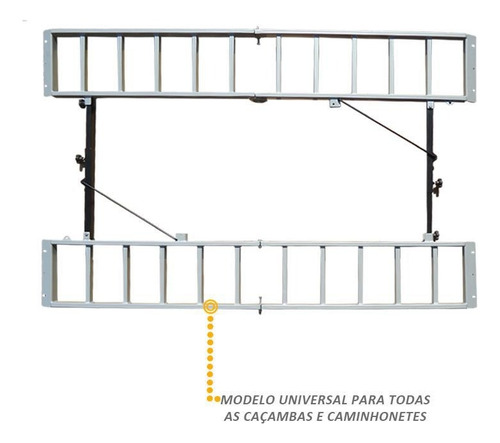 Rampa Para Quadriciclo Pick Up Universal 400 Kg Aço Carbono Cor Preto