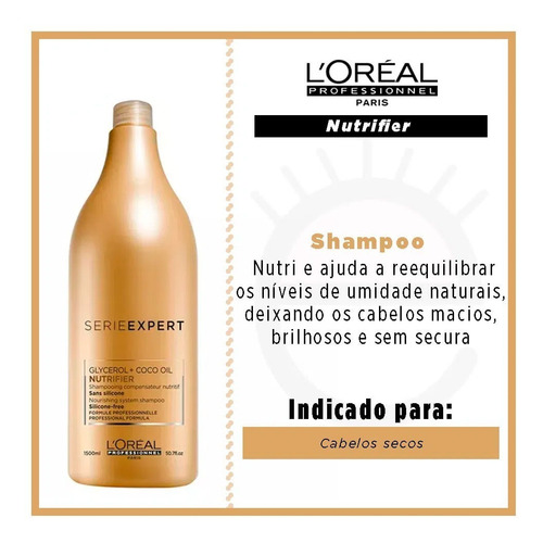 Imagem 2 de 2 de Loreal Professionnel Shampoo Nutrifier - 1500ml Original