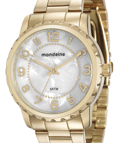 Relógio Mondaine Feminino Dourado 76653lp Mvde1