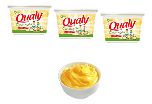 Margarina Qualy Pote Com Sal 500 Gramas Kit 3