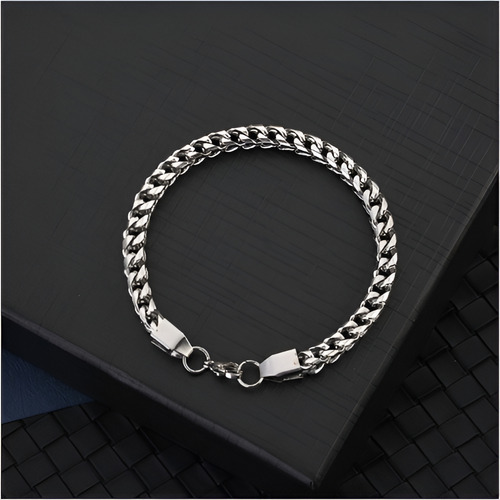 Pulsera Masculina Acero Quirúrgico Hombre Moda - Brazalete