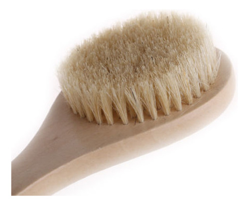 Cepillo De Ducha De Madera Con Mango Largo, Exfoliante Para