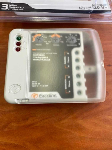 Protector De Voltaje Exceline 110-220v. Motores Monofasicos.