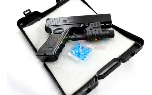 Pistola De Juguete Con Balines De Biogel Laser Arma Valija