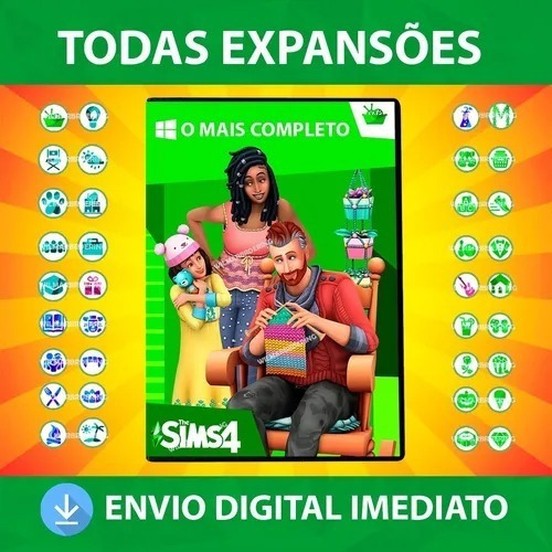 The Sims 4 Pc + Todas Expansões + Pacotes + Objetos Digital