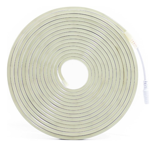Fita LED Neon Flexível 3528 120Led VLX 5 metros Mangueira Corte 2,5cm Cor da Luz Branco Quente Tensão IP65 3000k Alto Brilho