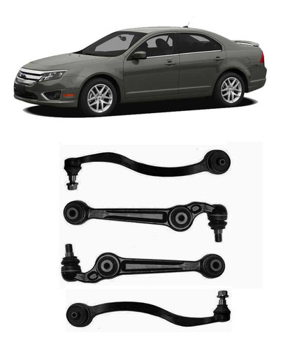 Imagem 4 de 4 de Kit 04 Braço Suspensão - Diant. - Ford Fusion 2.3/2.5 Novos