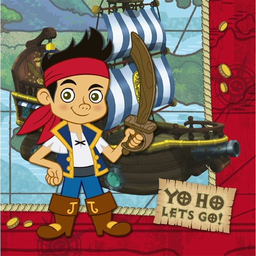 Jake And The Never Land Pirates Servilletas Estampadas