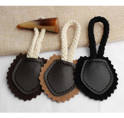 2 X 4 Pares De Coser-en Toggles Con Botón Marrón Marrón