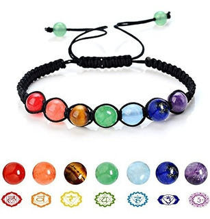 Pulsera 7 Chakras Piedra Natural 8mm