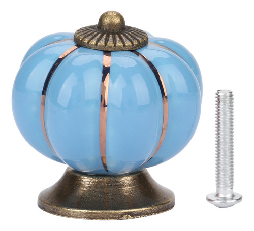 Tirador De Cerámica Pumpkin Knobs De Estilo Europeo Para Hab