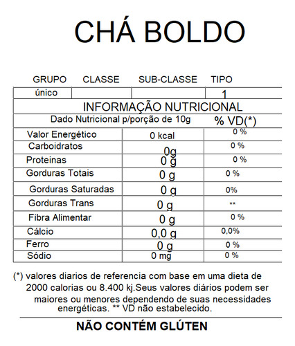 há De Boldo Em Folhas 500gr 100% Puro - X Roots