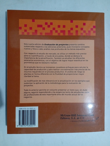 Evaluación De Proyectos 4 E - Gabriel Baca Urbina (Usado)