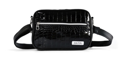 Cartera Morral Bandolera Negra Correa Regulable