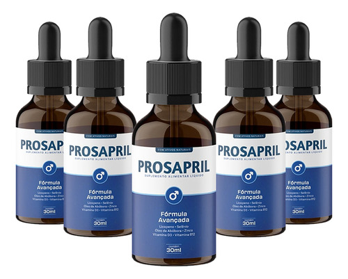 3x Prosapril 30ml - Fórmula Concetrada Para Homens