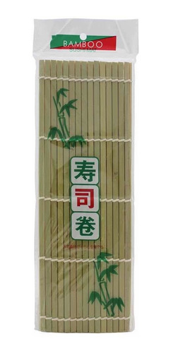 Imagen 1 de 2 de Esterilla Plana De Bambú Para Sushi  27 X 27 Cm