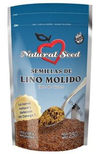 Semillas De Lino Molido Natural Seed 250gr S/tacc - Dw