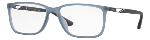 Armação Óculos De Grau Platini P93187u L393 56 Cor Azul Translúcido Matte/azul-noite Escuro