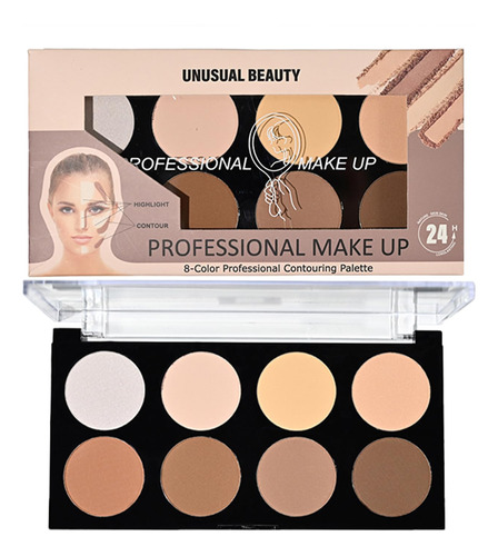 Paleta De Maquillaje Highlight & Contour Pro, Ligera, Mezcla